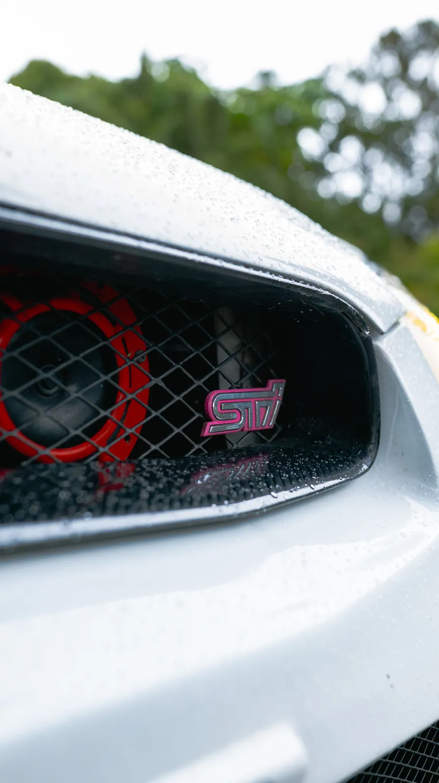 Parrilla frontal con emblema STI